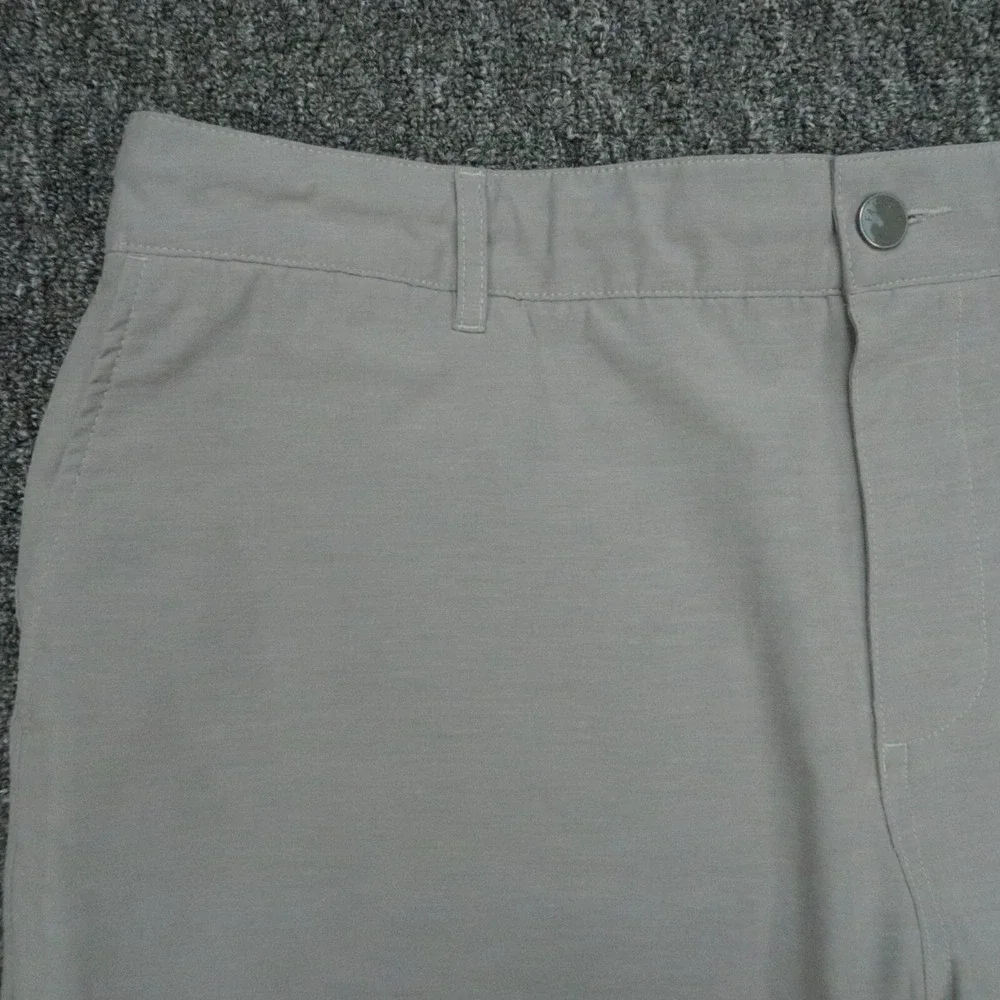 Faherty Shorts Mens 38 Gray All Day Chino Stretch Zip Pocket Lightweight *